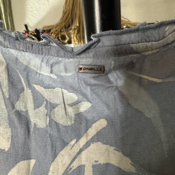 NWT O'Neill Blue Floral Dress Size Large - Picture 8 of 9